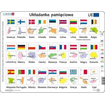 Obraz Larsen Unia Europejska Vlajky, hlavní města (Maxi) PL