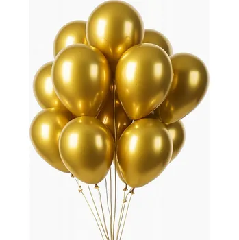 Balónek Sada balónků - zlaté latexové balónky 30 cm 10 Ks