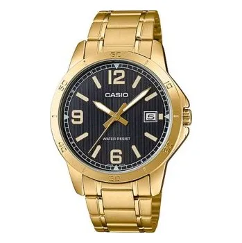 Hodinky Pánské hodinky Casio MTP-V004G-1BUDF zlaté černé