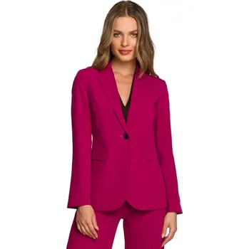 Dámské sako S310 Sako s jedním knoflíkem - švestka EU XL