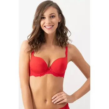 Podprsenka Dámská push up podprsenka LingaDore 1400-3 Červená 80 B