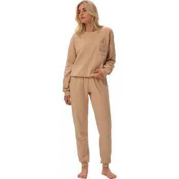 Pánská móda Dámské pyžamo 41899 Fawn - HENDERSON Béžová L