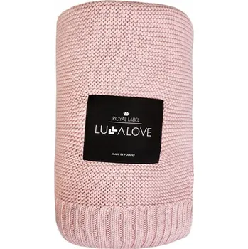 Dětská deka LULLALOVE Dětská bambusová deka Pudrová Růžová 80x100 cm