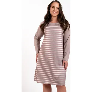 Dámská móda Italská móda Oda long barva:print/cappuccino M