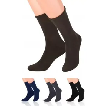 Pánské netlačící froté ponožky 111 tmavě modrá 44-46