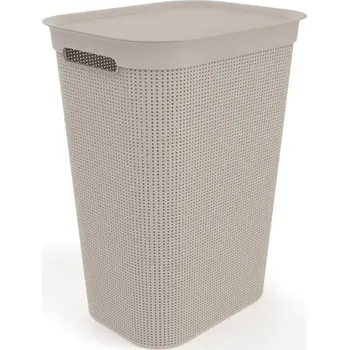 Volně stojící koš na prádlo Rotho 50 l, béžový