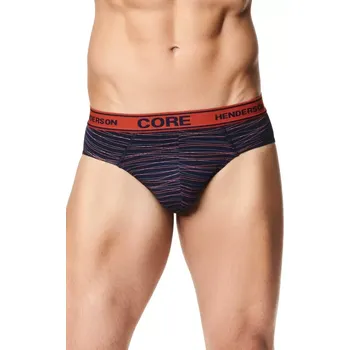 Pánská móda Pánské slipy AREA 2PAK 39403 TMAVĚ MODRO-ORANŽOVÁ M