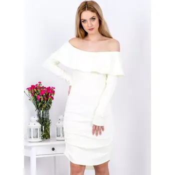 Dámské šaty Šaty EM SK 009.55 světle žlutá S