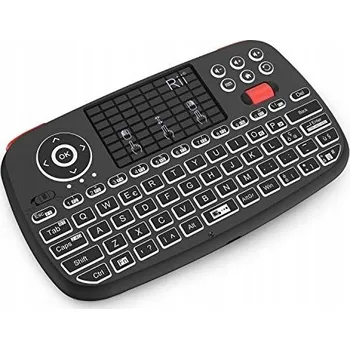 Klávesnice RII Bezdrátová mini klávesnice X8 TOUCHPAD RGB PC TV 2.4GHz