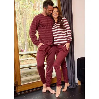 Pánské pyžamo Pyžamo Cornette 635/468 Molly 3 l/r S-2XL Hnědá L