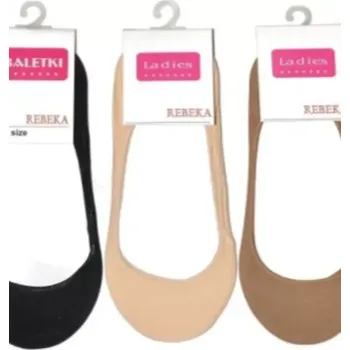 Pánské ponožky Bavlněné dámské ponožky baleríny 1251 šedá Univerzální