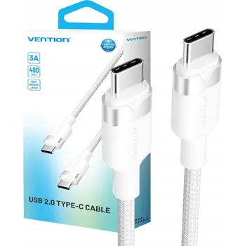 Datový kabel Kabel Vention USB typ C - USB typ C 2 m bílý