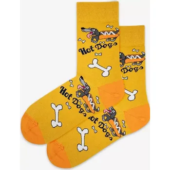 Pánské ponožky Vzorované pánské ponožky PERFECT MAN-CASUAL žlutá 45/47