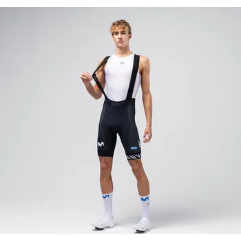 Cyklistické kalhoty GOBIK Cyklistické kalhoty krátké s laclem - LIMITED 6.0 K10 MOVISTAR TEAM 26 - modrá M