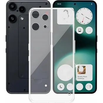 Pouzdro na mobilní telefon POUZDRO ULTRATENKÉ SLIM GUMOVÉ SILIKONOVÉ POUZDRO PRO NOTHING PHONE 3A LITE + SKLO