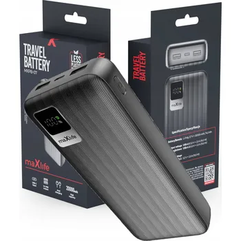 Powerbanka Powerbanka Maxlife 20000 mAh černá