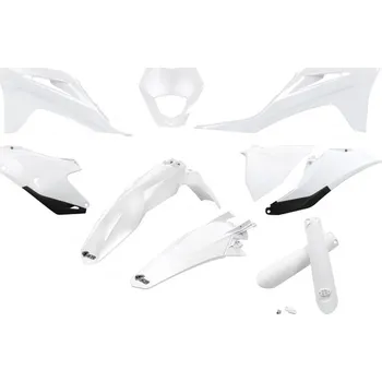 UFO sada plastů a kryty tlumičů GAS GAS EC / EC-F 250 / 300 / 350 '21-'23 (bílá)