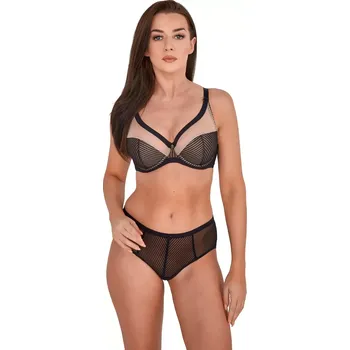 Dámské spodní prádlo Gaia BS 1211 Kim poloměkká podprsenka černo-béžová 65I