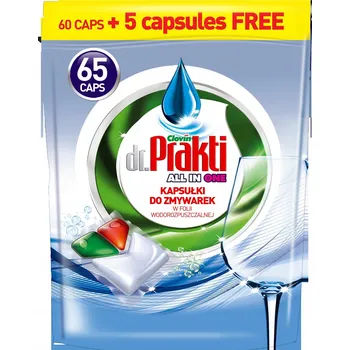 Přípravek do myčky Kapsle do myčky dr.Prakti Desinfection 65 ks x 12 gramů All in one