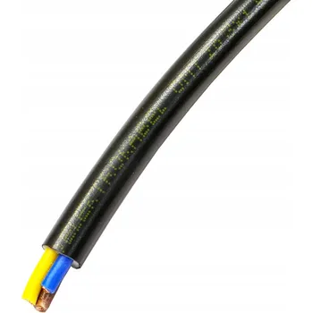 elektrický kabel Kabel lanko OMY černý 3x1,5 300V - 50 m