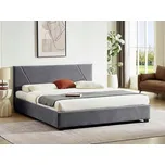 Čalouněná dvoulůžková postel Signal 140x200 šedá