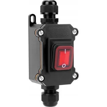 Bezpečnostní kamera KOLÉBKOVÝ PŘEPÍNAČ 12V 20A VODOTĚSNÝ S KABELEM