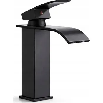 Vodovodní baterie Koupelnová umyvadlová baterie černá nízká vodopád baterie pro umyvadlo nízký