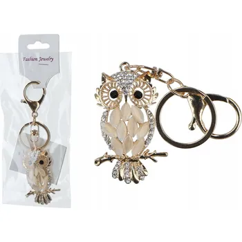 PŘÍVĚSEK NA KLÍČE PŘÍVĚSEK NA KABELKU SOVA PTÁK DÁREK PRO ŽENU