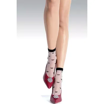 Pánské oblečení VZOROVANÉ PONOŽKY nero UNI