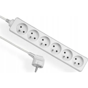 Napájecí kabel Prodlužovací Kabel přívodní kabel Elgotech 3 m 5 ks zásuvek bílý