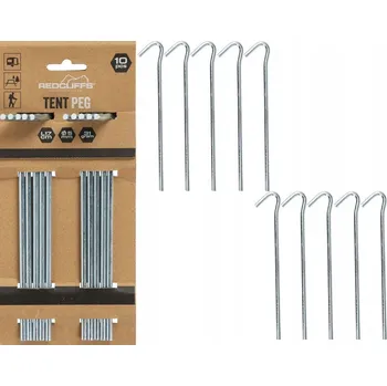 Vrták Kolíky ke stanu 17cm sada 10 KS kovové REDCLIFFS