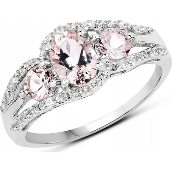 Prsten Prstýnek s morganity a křišťály