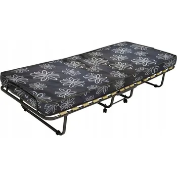 Postel Postel s matrací 190 cm x 80 cm černá