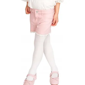 Dívčí oblečení Punčocháče bílé 92-98 Noviti mikrovlákno 40 DEN