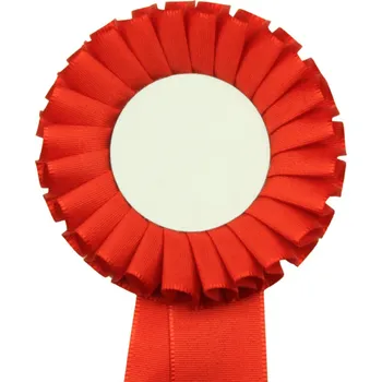 Kokarda jednořadá STANDARD, průměr 8 cm, červená