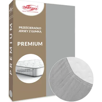 Prostěradlo Prostěradlo bavlněné s gumou 180x200 JERSEY VYSOKÁ GRAMÁŽ popelavé