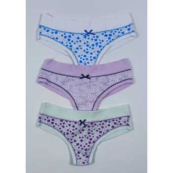 Dámská móda DÁMSKÉ BRAZILKY LOVELYGIRL 6636D XL MIX