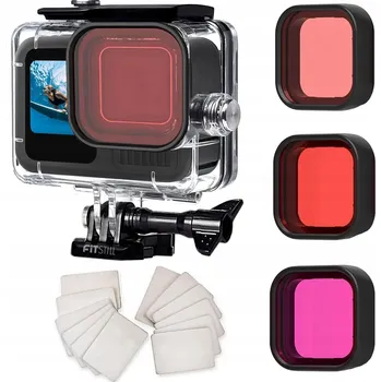 Příslušenství pro videokameru FitStill Vodotěsné pouzdro pro GoPro Hero 9/10/11 s filtry