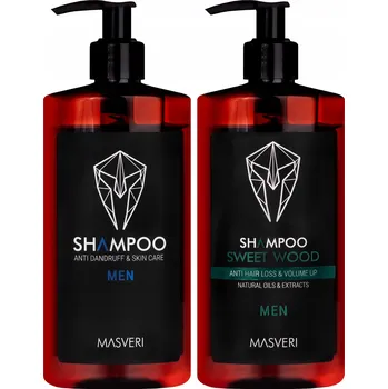 Šampon Masveri sada šamponů - proti lupům + proti vypadávání vlasů 2 x 250ml