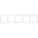 Rámeček pětinásobný Kontakt-simon bílý