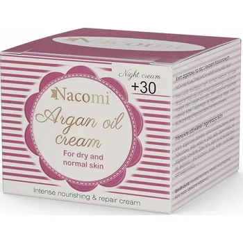 Pleťový krém Nacomi Arganový noční krém s kyselinou hyaluronovou 30+ 50 ml