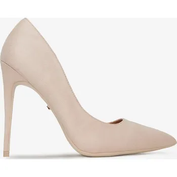 Dámské lodičky Deezee Dámské lodičky na jehlovém podpatku nízké béžové jehla 38