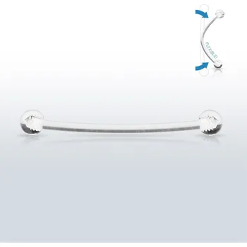 Piercing Šperky4U Piercing do jazyka BioFlex, 1,2 x 16 mm - PJ01214-12