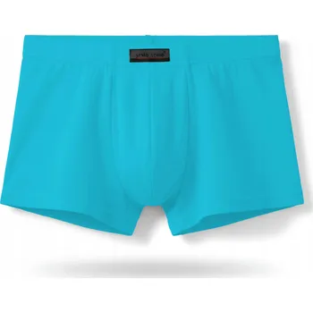 MINI PÁNSKÉ BOXERKY krátké přiléhavé slipy z mikromodalu Tyrkysové *XL