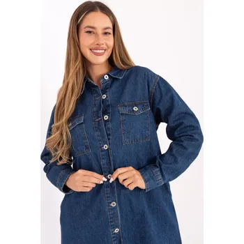 Dámské šaty Šaty D80026BI30469M314 tmavě modré L