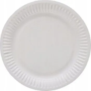 Talíř Papírové talíře bílé 18cm / 100 kusů