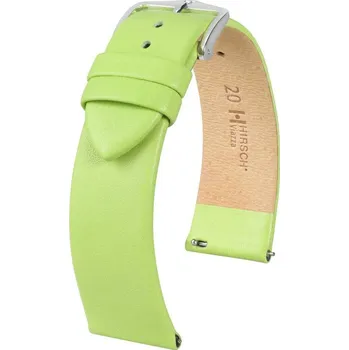 Řemínek na hodinky Kožený řemínek Hirsch Viazza 03920142-2, zelený, teletina, Quick Release - 20 mm