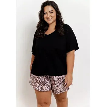 Pánské pyžamo Pyžamo Taro Esti 3360 cr/r 2XL-3XL W25 dámské Černá XXL