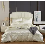 POVLEČENÍ 160x200 SATÉNOVÉ BAVLNĚNÉ, SADA 3 DÍLNÁ ELEGANTNÍ VÝŠIVKA AT008