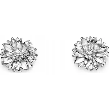 Náušnice Stříbrné náušnice kytičky slunečnice stříbro o ryzosti 925 puzetky šroubovací
